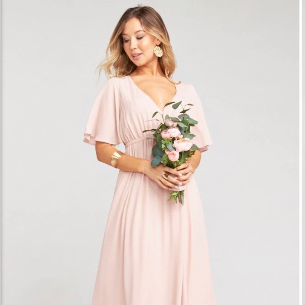 Show Me Your Mumu, Emily Maxi Dress, Dusty Blush Crisp